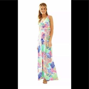 🌴Lilly Pulitzer Sloan V-Neck Maxi Dress Size S